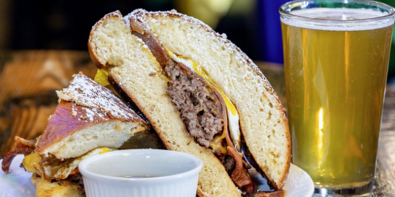  That Is a Burger Served on King Cake