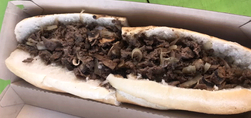 Cheesesteaks at El Greco Pizza & Punch Buggy Beers
