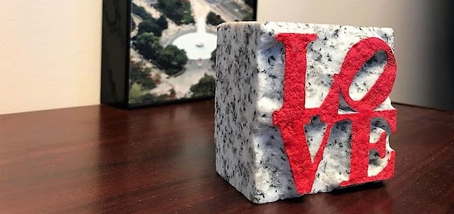 $50 granite blocks will be sold at the Christmas Village. Courtesy of Philadelphia Parks and Recreation