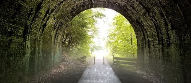 Exploring Rockland Tunnel in Venango County in Pennsylvania