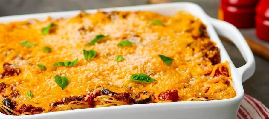 Get a head start on dinner prep with Borden’s mouthwatering baked spaghetti,