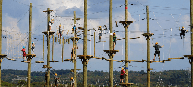 Hellerick's Family Farm's Aerial Adventure Park
