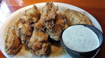 Eastern Shore Jumbo Wings a try, served with your choice of balsamic buffalo with blue cheese dressing and celery, or cuban lime dust it with cilantro cream. 