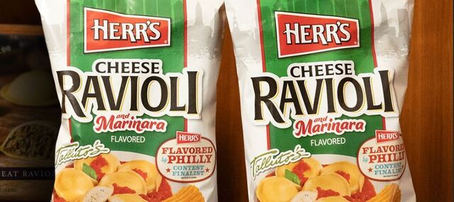 Herr's: New Cheese Ravioli and Marinara Chip Flavor