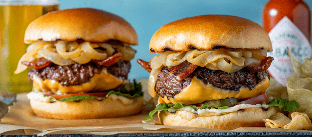 Upside Down Tabasco Butter Cheeseburger
