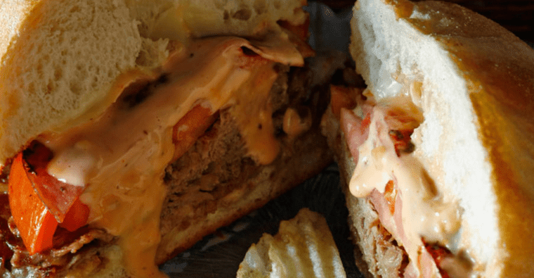 The Schmitter Sandwich at McNally’s Tavern in Chestnut Hill