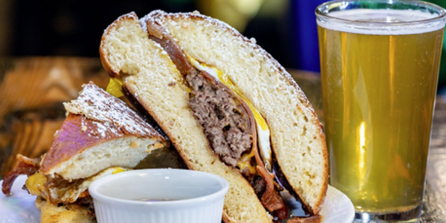  That Is a Burger Served on King Cake