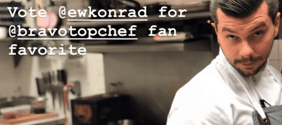 Vote for Philadelphia's Bravo's Top Chef Eddie Konrad 