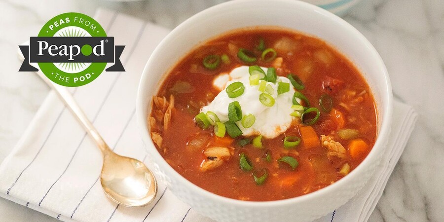 Buffalo Chicken Chili with Blue Cheese Sour Cream