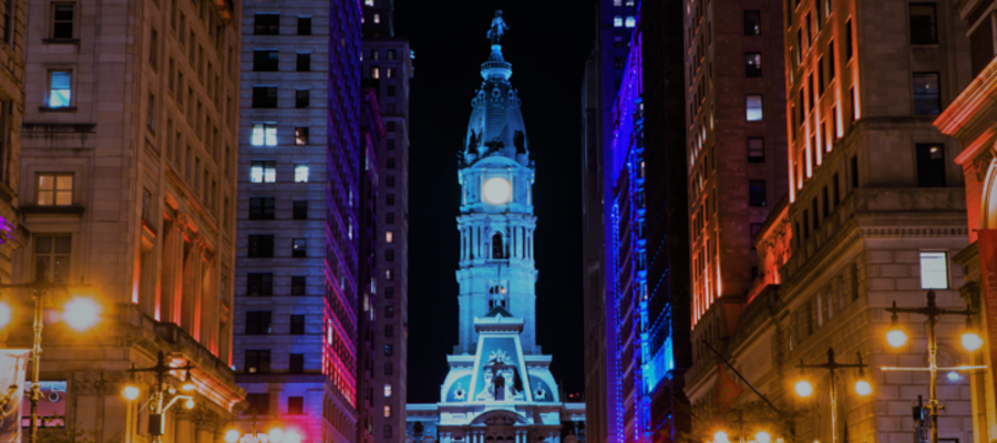 Philly Shines Blue To Honor Health Care Workers