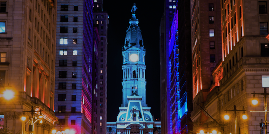 Philly Shines Blue To Honor Health Care Workers