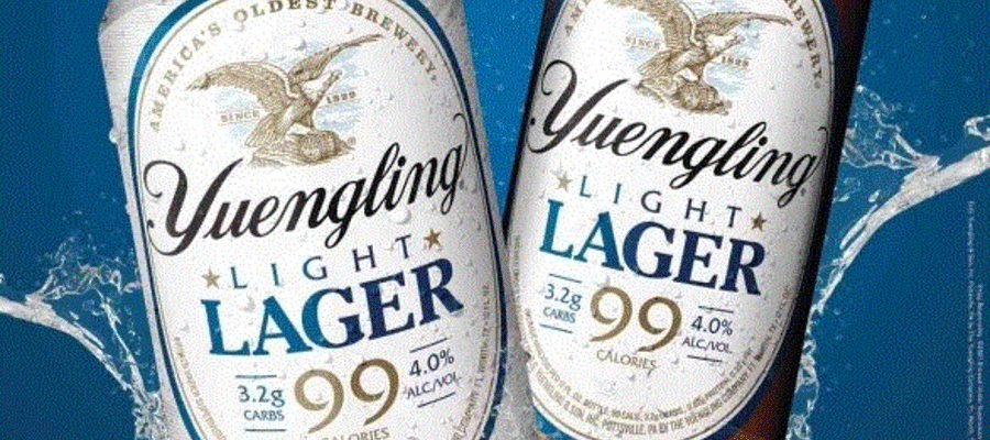 Yuengling Refreshes Light Low Carb Lager 99