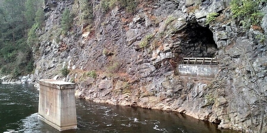 Exploring Turn Hole Tunnel at Lehigh Gorge State Park