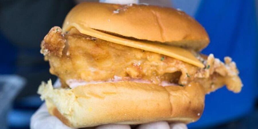 Federal Donuts Fried Chicken Sandwich 