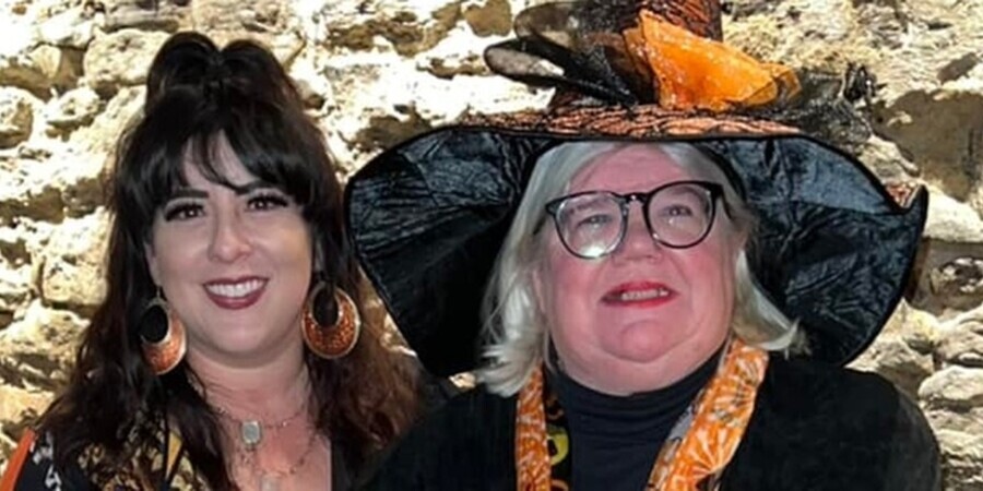 Photo: Realtors Michelle Leonard and Dana Friedman Lincoln Mill Haunted House