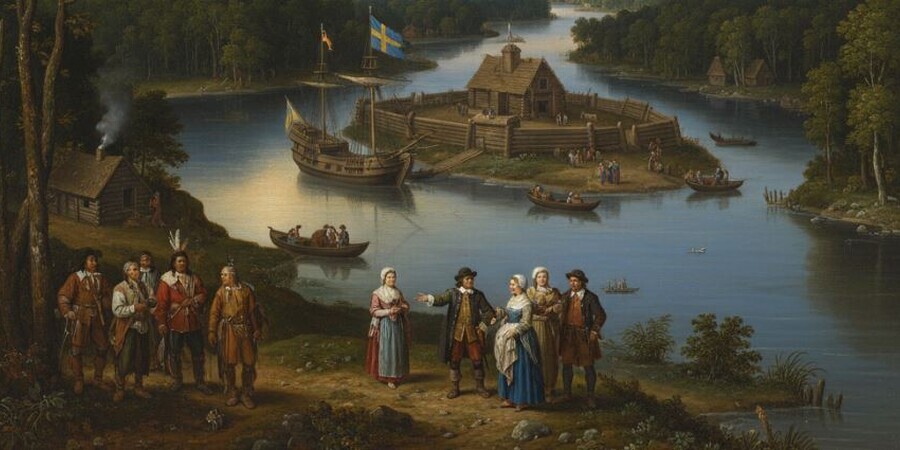 What is The First Permanent Settlement in Delaware?