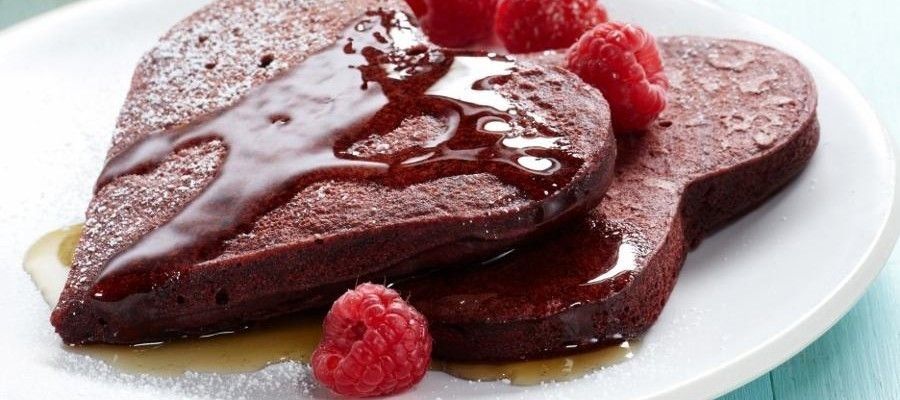 Cocoa-Kissed Valentine: Red Velvet Pancakes