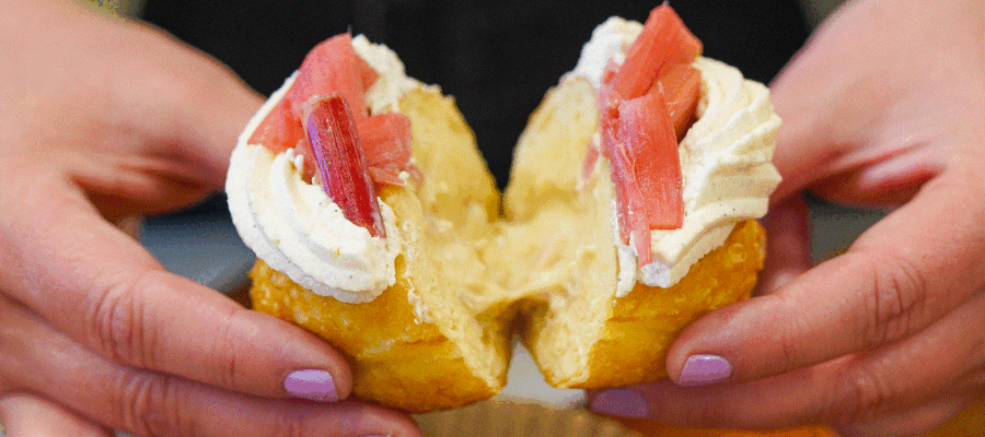 Cream-Filled Donuts at Kouklet Brazilian Bakehouse