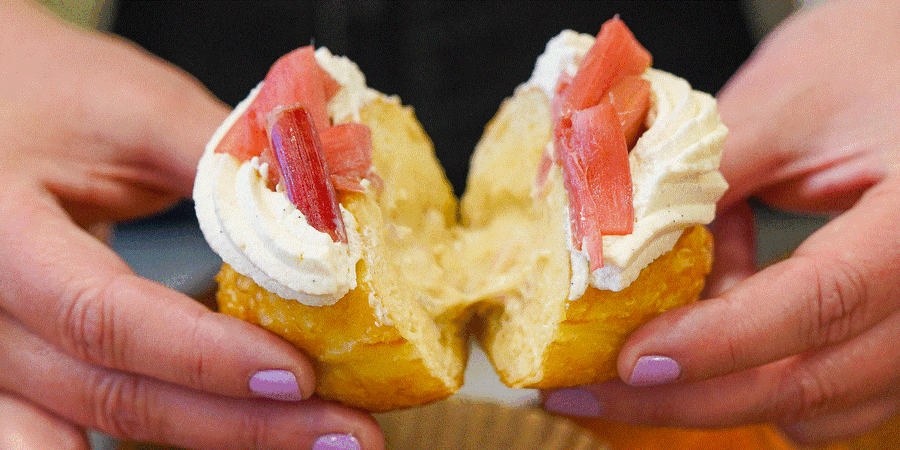 Cream-Filled Donuts at Kouklet Brazilian Bakehouse