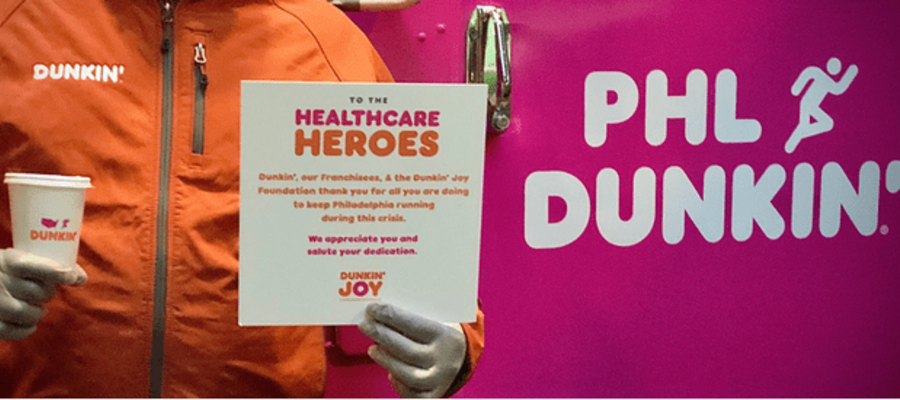 Dunkin’ Spreads the Love to Healthcare Heroes 