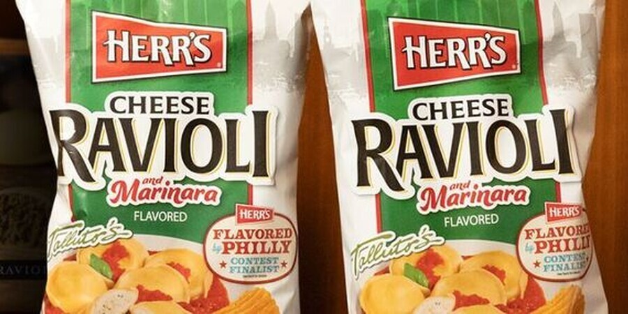 Herr's: New Cheese Ravioli and Marinara Chip Flavor