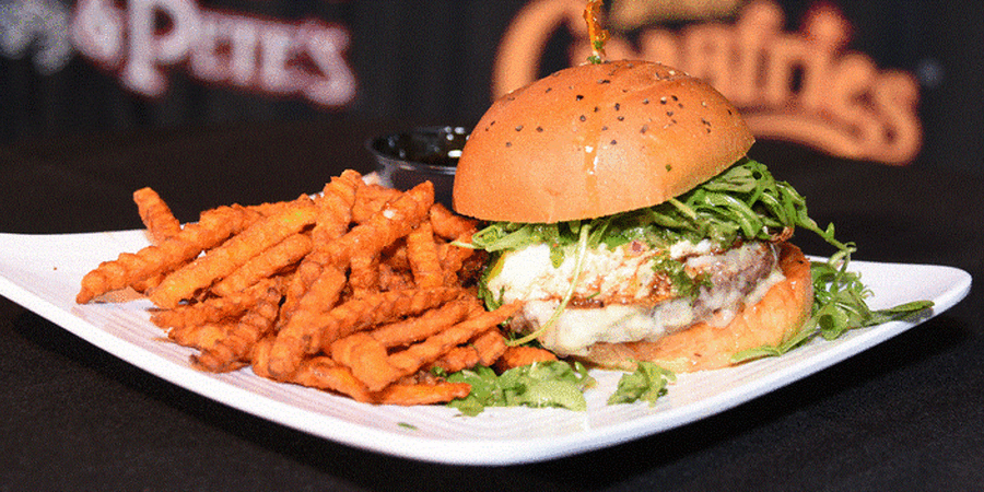 The Dawkins Impact Burger at Chickie's and Pete's