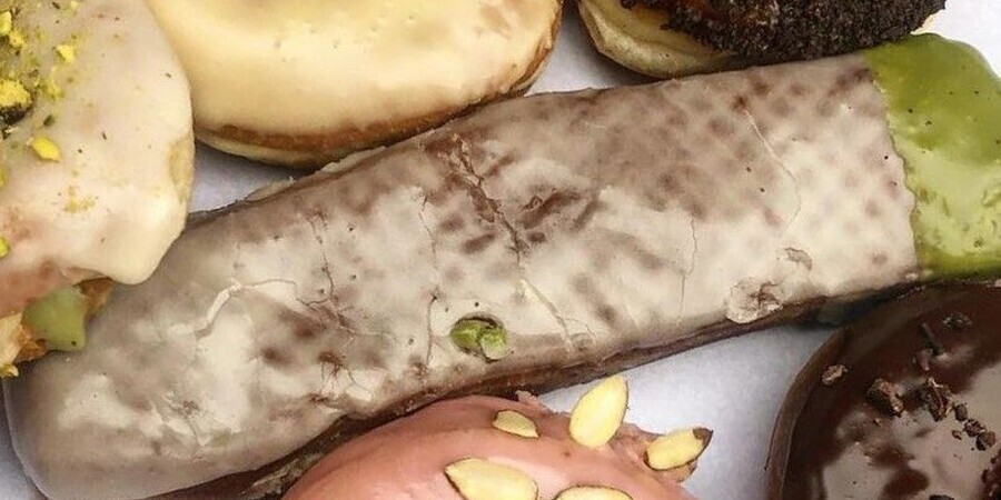 Dottie's Donuts Creates Eagles Fan on a Greased Pole Doughnut's