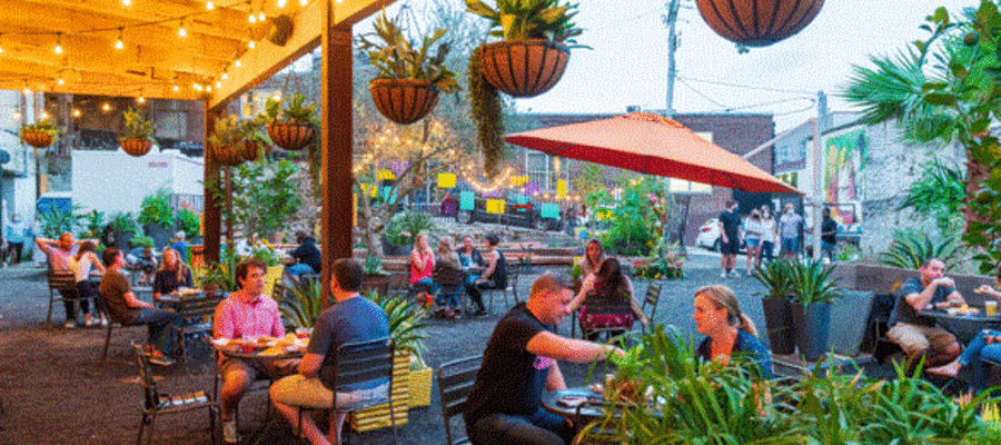 Manayunk's Pop-up Garden Offers Drinks and Fare