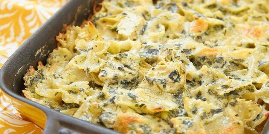 Spinach and Artichoke Heart Two Potato Casserole