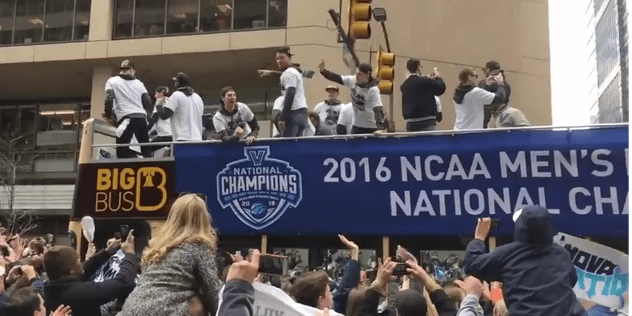 Villanova Mens Basketball Championship Market Street Parade