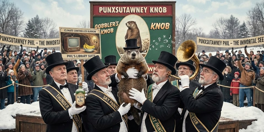 The Bizarre "Secret Society" Behind PA’s Most Famous Groundhog