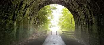 Exploring Rockland Tunnel in Venango County in Pennsylvania